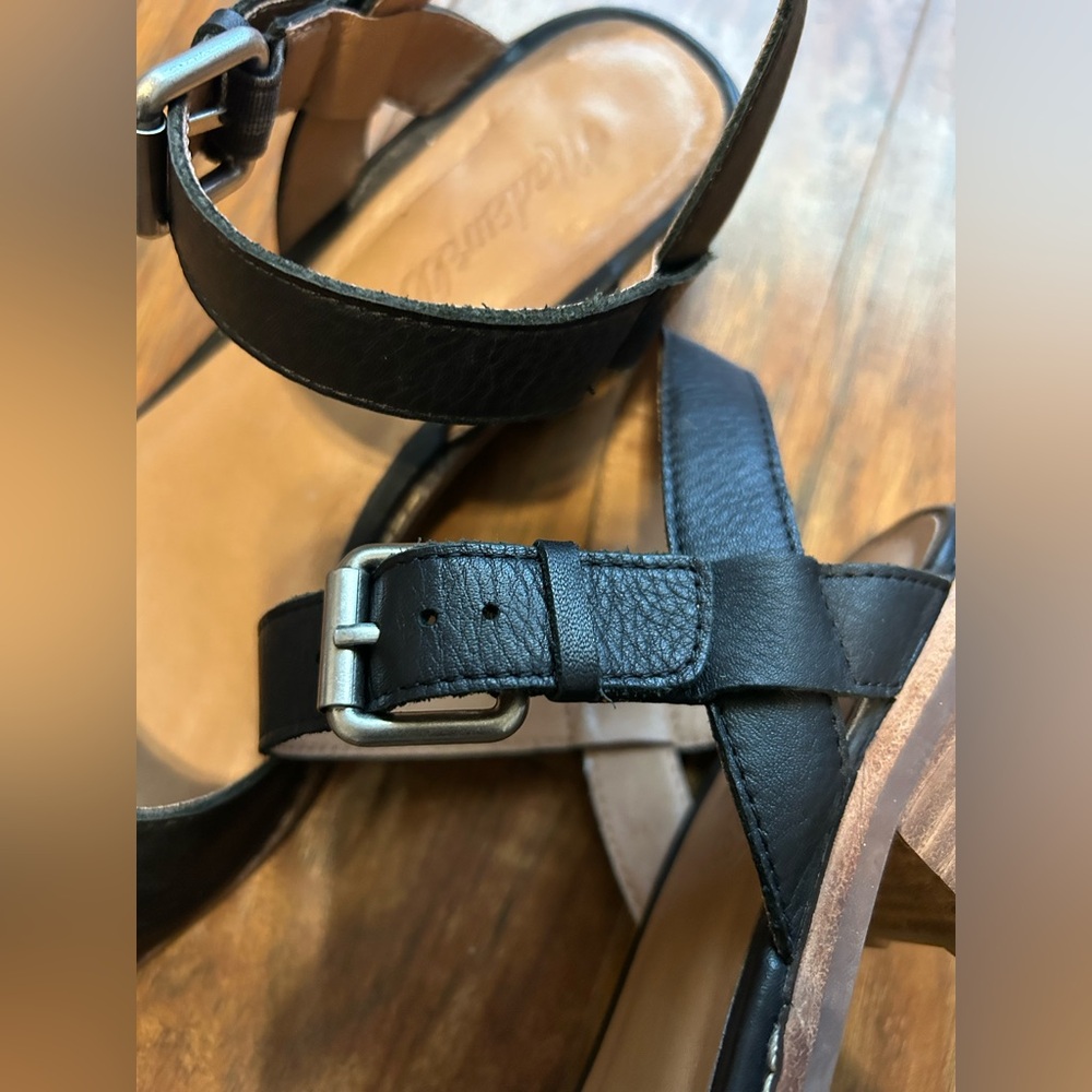 Madewell Black Claudie Lugsole Mary Janes Women’s Size 8 Leather - Picture 4 of 7